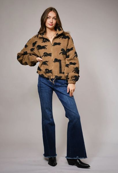Wild Horses Sherpa – oversized jakke